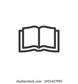 Icono del libro sobre fondo blanco.