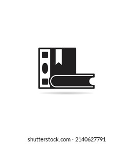 book icon on white background illustration