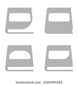 book icon on a white background, vector illustration