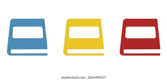book icon on a white background, vector illustration