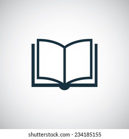 book icon on white background 