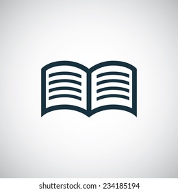 book icon on white background 