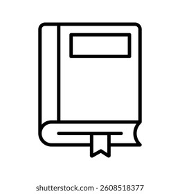 Book icon on white background