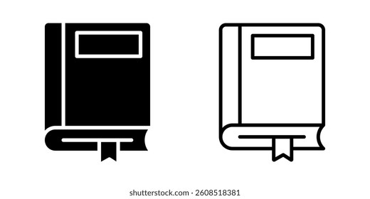 Book icon on white background