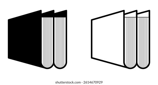 Book icon on white background