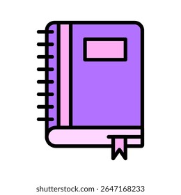 Book icon on white background