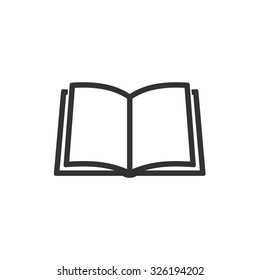 Book  icon  on white background. Vector illustration.