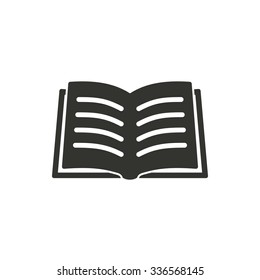 Book  icon  on white background. Vector illustration.