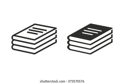 Book  icon  on white background. Vector illustration.