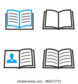 Book  icon  on white background. Vector illustration.