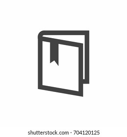 Book Icon on white background vector illustration