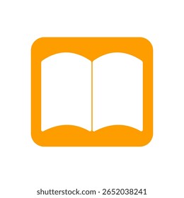 Book icon. Online education or study design concept.