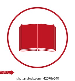 book icon. book open