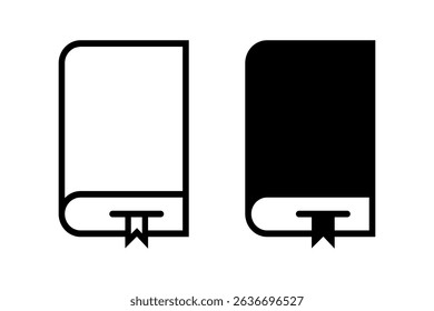 Book icon. Open, close book. Vector illsutration.