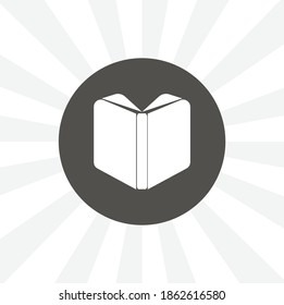 Book icon. open book isolated vector icon. education design element