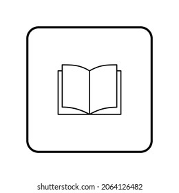 book icon, open book icon, book symbol