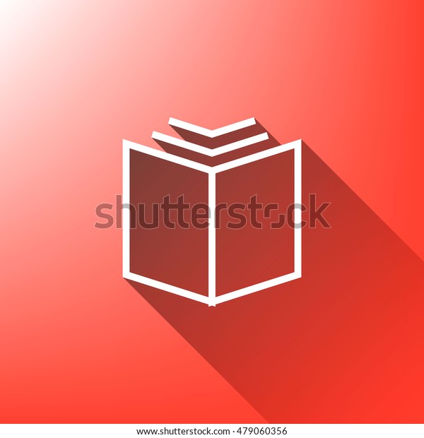 Download Book Icon Open Book Symbol Flat Stock Vector Royalty Free 479060356