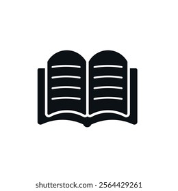 Book icon. Open book icon vector. Ebook icon