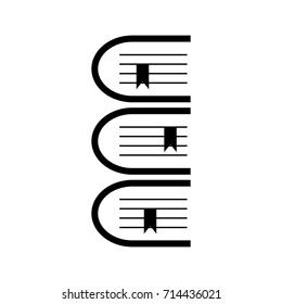 Book icon. Outline book icon.