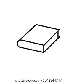 Coleção de contornos do ícone do livro ou definida em preto e branco