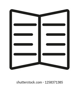 book icon with outline style,perfect detail of design