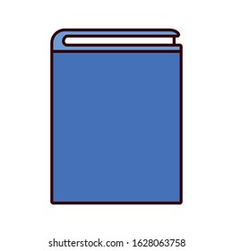 book icon over white background, colorful design, vector illustration