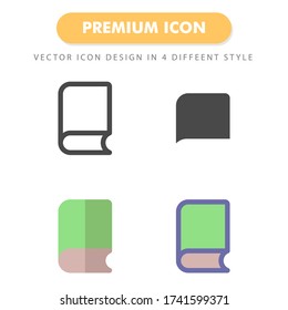 book icon pack isolated on white background. for your web site design, logo, app, UI. Vector graphics illustration and editable stroke. EPS 10.