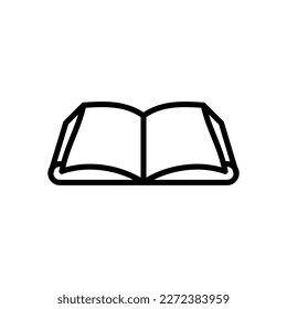 icono de libro, vector de página, ilustración de lectura