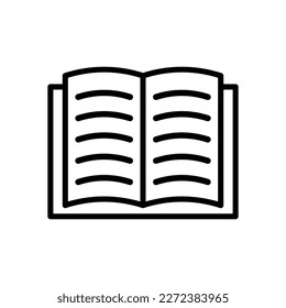 book icon, page vector, read illustration