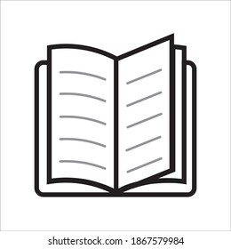  book icon of photo, vector, and illustration