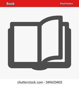 Book Icon. Professional, pixel perfect icons optimized for both large and small resolutions. EPS 8 format.