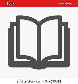 Book Icon. Professional, pixel perfect icons optimized for both large and small resolutions. EPS 8 format.