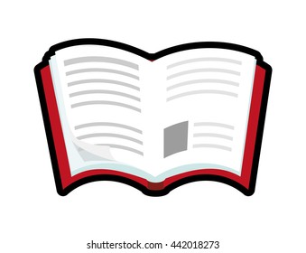 Book icon. Reading concept. Vector graphic