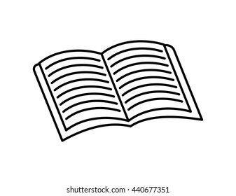 book  icon. reading  design. vector graphic