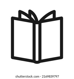 Book icon. Reading line icon, Vector on white background