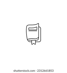 Icono de libro Leyendo texto Eps 10