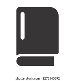 Book icon related to education, knowledge symbol, Glyph design style ,Vector