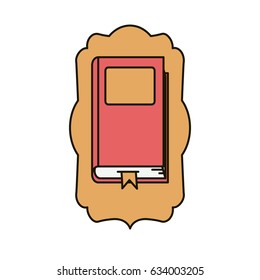 Book icon. School education learning and knowledge theme. Isolated design. Vector illustration