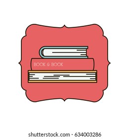 Book icon. School education learning and knowledge theme. Isolated design. Vector illustration