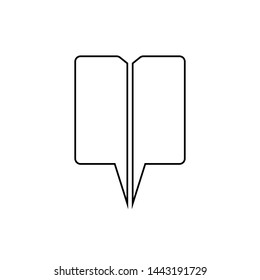 Book icon. School education symbol