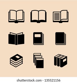 Book icon set
