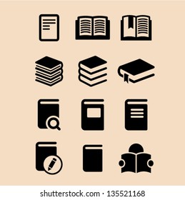 Book icon set