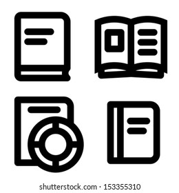 Conjunto de iconos del libro