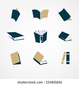 book icon set