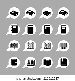 book icon set