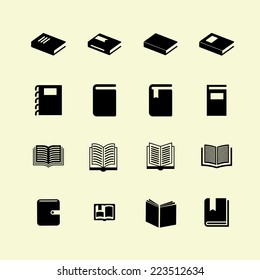 book icon set