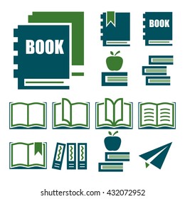 book icon set