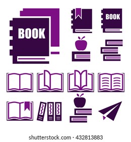 book icon set