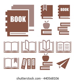 book icon set