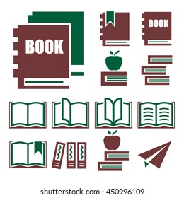 book icon set